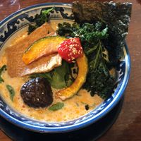 This is like my 7th Soymilk ramen. Consistently good every time. I love the green noodles and fried kale.   at Hinodeya Ramen in San Francisco