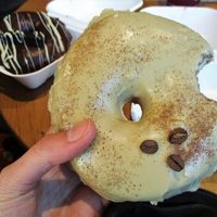 Latte donut at Dough Society in East London