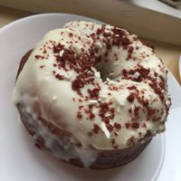 Red Velvet Donut at Dough Society in East London