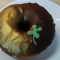 St. Patrick's Day special, Guinness ganache at Dough Society in East London