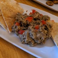 crema de berenjena at La Cabra en el Tejado in Madrid