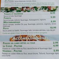 Cvégé (Pizzas/Accompagnements) at Cvege Resto in Sainte-therese