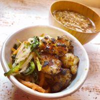 breakfast yakitoridon at Grains in Nagoya