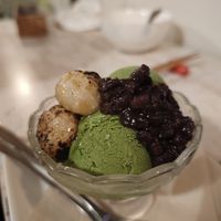 Matcha Azuki ice cream at Grains in Nagoya