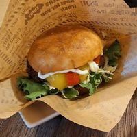 Burger meal - they make the ingredients here - super unique! Not like anything I had before! at Grains in Nagoya