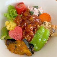 Rice bowl  at Grains in Nagoya