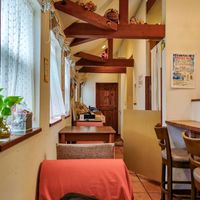 Only a few tables and seats at Grains in Nagoya