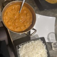 Soya makhani and rice  at Saravana Bhavan - Arya Bhaven in London
