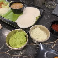 Idly  at Saravana Bhavan - Arya Bhaven in London