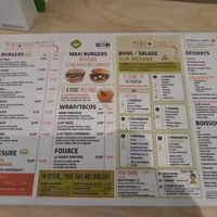 Menu at Restaurant VF in Nantes