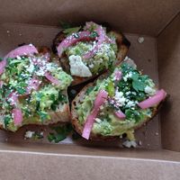 Avocado sandwich at The Sweet Praxis in Syracuse