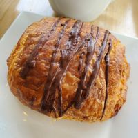 Vegan chocolate croissant at The Sweet Praxis in Syracuse