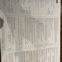 Menu October 2022  at Pho in Liverpool