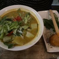 Curry pho with 'this isn’t chicken’ #Veganuary at Pho in Liverpool