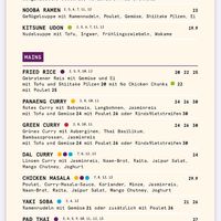 soups & mains at Nooba Restaurant in Laax