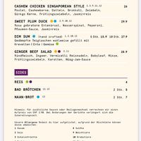 mains & sides at Nooba Restaurant in Laax