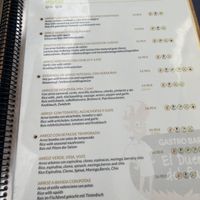 Menu  at El Duende del Fuego in La Palma