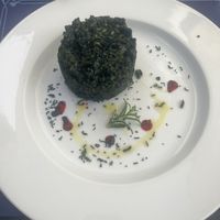 Rice with spirulina, spinach, chia   at El Duende del Fuego in La Palma