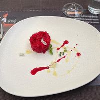 Risotto with cactus figs at El Duende del Fuego in La Palma