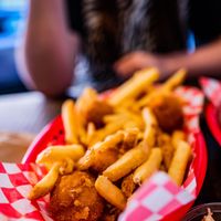 Mac n Cheese Balls at Lord of the Fries in Glenelg