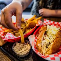 Grouse Tjjuana Hot Doggy  at Lord of the Fries in Glenelg