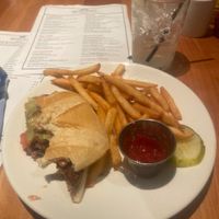 Impossible burger with fries ☺️ at Broad Table Tavern in Swarthmore