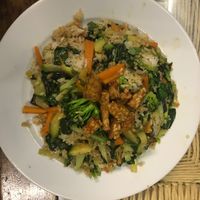 The tempeh dish at Mana del Jardin in Puerto Escondido