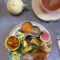 Lunch and houjicha   at Onwa in Nara