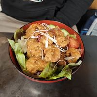 Shojin karaage bowl at Onwa in Nara