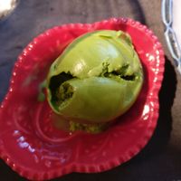 Matcha almond milk ice cream at Onwa in Nara
