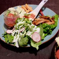 Part of vegan plate  at Onwa in Nara