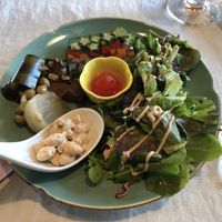 Vegan delight - salad at Onwa in Nara