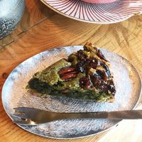 Vegan matcha tart 500yen at Onwa in Nara