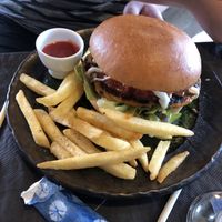 Vegan burger! at Onwa in Nara