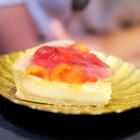 Cherry tart at Onwa in Nara