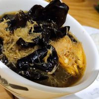 Vine chicken with rice at Dessert Library in Johor Bahru