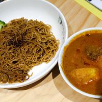 Noodles with curry mutton at Dessert Library in Johor Bahru