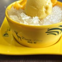 Durian and pomelo at Dessert Library in Johor Bahru
