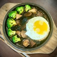 Teppan Black Fungus & Stewed Abalone Mushroom Rice at Dessert Library in Johor Bahru