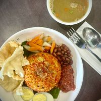 Briyani Basmati and Kambing Soup at Dessert Library in Johor Bahru