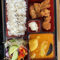 Bento box with curry   at Tea Shrine in Alice Springs