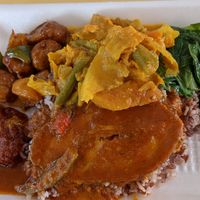 Assam fish curry at Yuan Yuan 圓緣素食 - Chinatown in Central Singapore