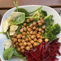 Had the quinoa bowl. This place was quite busy, but definitely worth the wait. Nice and light lunch for a hot day. Definitely recommend   at Grüngut in Berlin