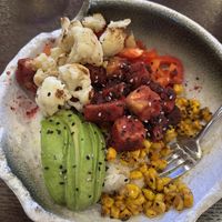 Vegan salmon bowl  at The Howe in Minneapolis