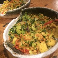 Tofu curry bowls at The Howe in Minneapolis