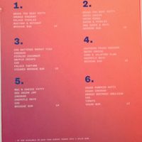 menu at Palace in Mount Maunganui