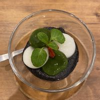 Black sesame oshiruko  at Where is a Dog in Tokyo