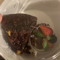 Chocolate cake with chocolate   at Where is a Dog in Tokyo