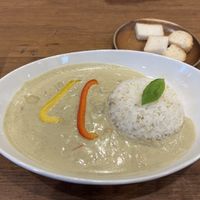 Vegan green curry  at Where is a Dog in Tokyo