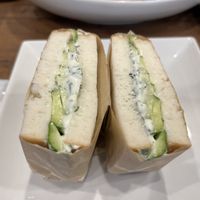 Cucumber sandwich  at Where is a Dog in Tokyo
